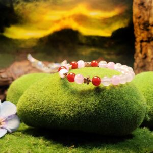 Blush Magnet bracelet with pink gemstones for romantic attraction and feminine energy