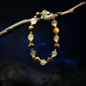 Earth Fortune bracelet with Yellow Tiger’s Eye and Yellow Fluorite for focus and grounded wealth