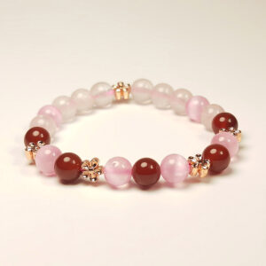 Blush Magnet bracelet with pink gemstones for romantic attraction and feminine energy