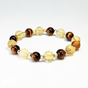 Earth Fortune bracelet with Yellow Tiger’s Eye and Yellow Fluorite for focus and grounded wealth