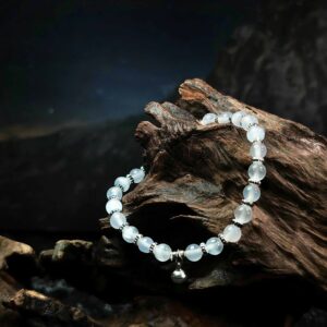 White Cat’s Eye and White Agate bracelet for clarity, balance, and quiet strength