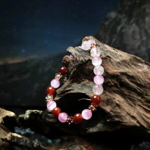 Blush Magnet bracelet with pink gemstones for romantic attraction and feminine energy