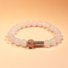 Smoky Quartz and White Agate bracelet for grounding, emotional balance, and clear mental focus