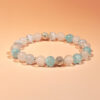 Silent Vision bracelet featuring Blue Cat’s Eye and White Agate for enhanced intuition and mental clarity