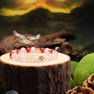 Blush Magnet bracelet with pink gemstones for romantic attraction and feminine energy