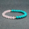Heart Bloom bracelet with Turquoise and Rose Quartz for self-love and open expression