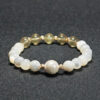 Still Waters bracelet with Yellow Fluorite, Shell, and Pearl for emotional clarity and peace