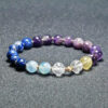 Fortune Align bracelet with Sodalite, Amethyst, Amazonite, Yellow Fluorite, and Clear Quartz for balance and good luck