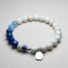 Aether Twins gemstone zodiac bracelet with Gemini pendant for clarity and self-expression.